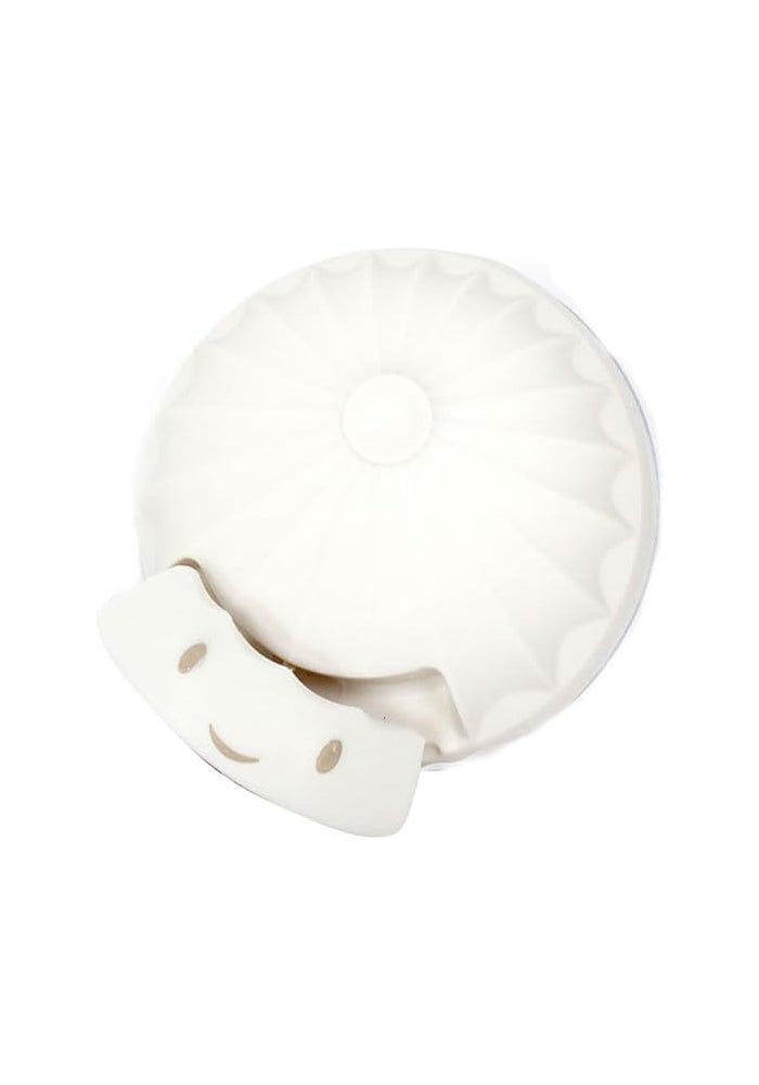 DAISO Mini Handle Vegetable Cutter - Off White & Clear Manual Food Processor - Image 3